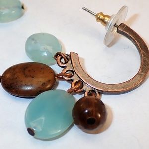 RALPH LAUREN HOOP EARRINGS, CLASSY LOOK